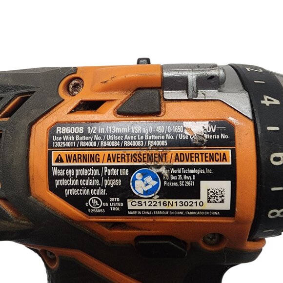 RIDGID 18V SubCompact Brushless Cordless‎ 1/2 in. Drill/Driver R86008 - Picture 4 of 9